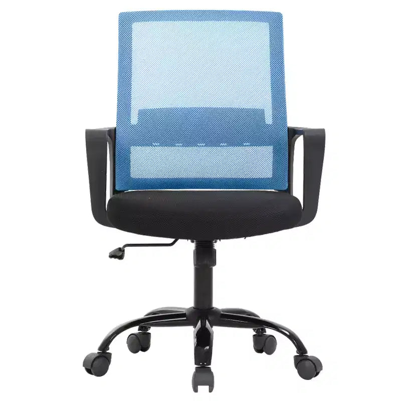Silla de oficina de malla con soporte lumbar y giro de 360° – Negro / Azul / Gris / Rosa / Blanco, 1 persona