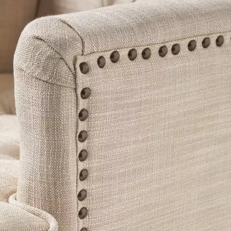 Sillón Club Acolchado de Piel Sintética Marrón Oscuro, con Tachuelas, 1 Plaza