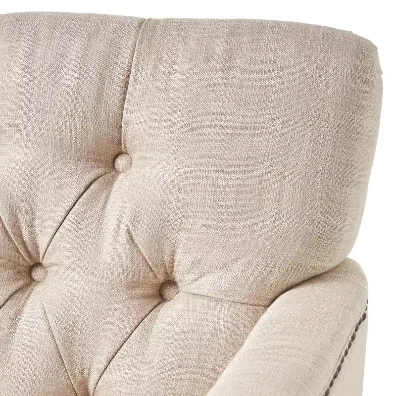 Sillón Club Acolchado de Piel Sintética Marrón Oscuro, con Tachuelas, 1 Plaza