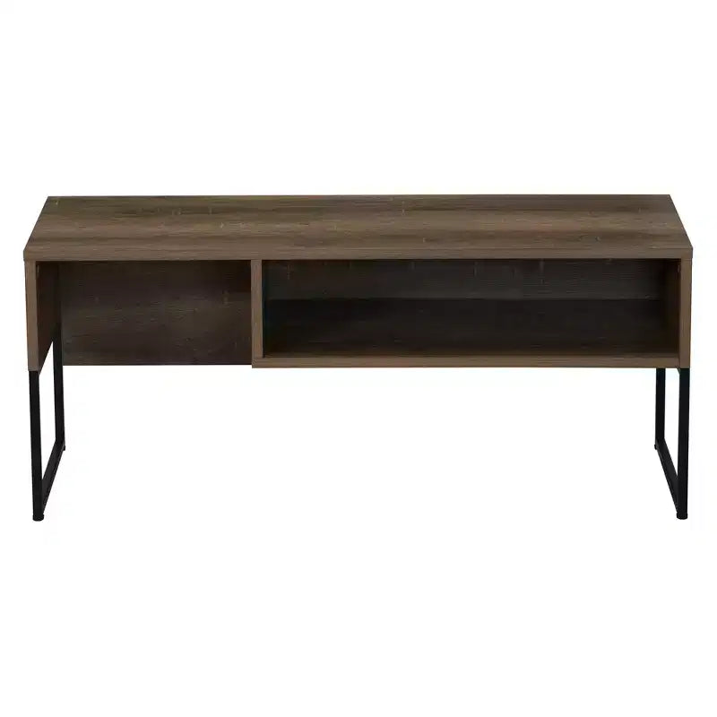 Mueble de TV Ashwood / Roble costero con almacenamiento cerrado, unidad individual