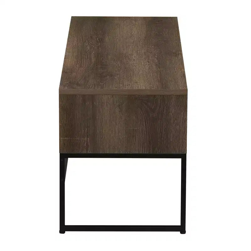 Mueble de TV Ashwood / Roble costero con almacenamiento cerrado, unidad individual