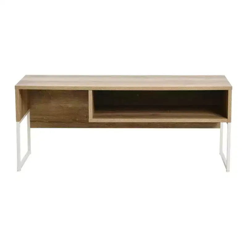 Mueble de TV Ashwood / Roble costero con almacenamiento cerrado, unidad individual