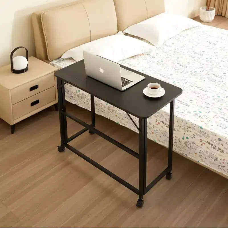 Folding Desk Small Foldable Desk for Small Space, 31.5 Inches Writing Computer Desk in Study, Home Office Foldable Office Desk for Bedroom, black