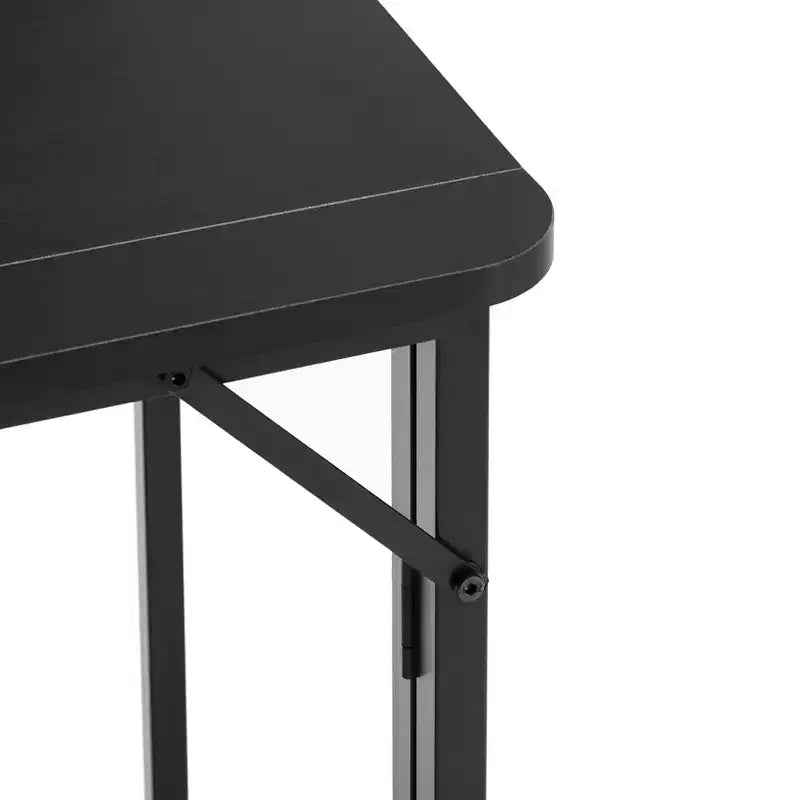 Escritorio Plegable Negro, Rectangular, Para 2 Personas, 80 cm de Largo