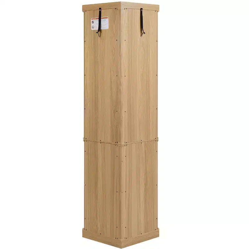 Vitrina esquinera de cristal marrón con iluminación, vitrina de 2 puertas, montaje para 1 persona