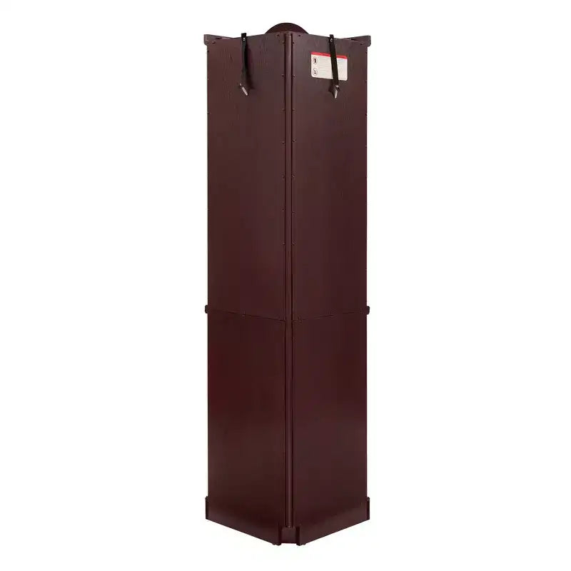 Vitrina esquinera de cristal blanca, estilo clásico, individual con luz