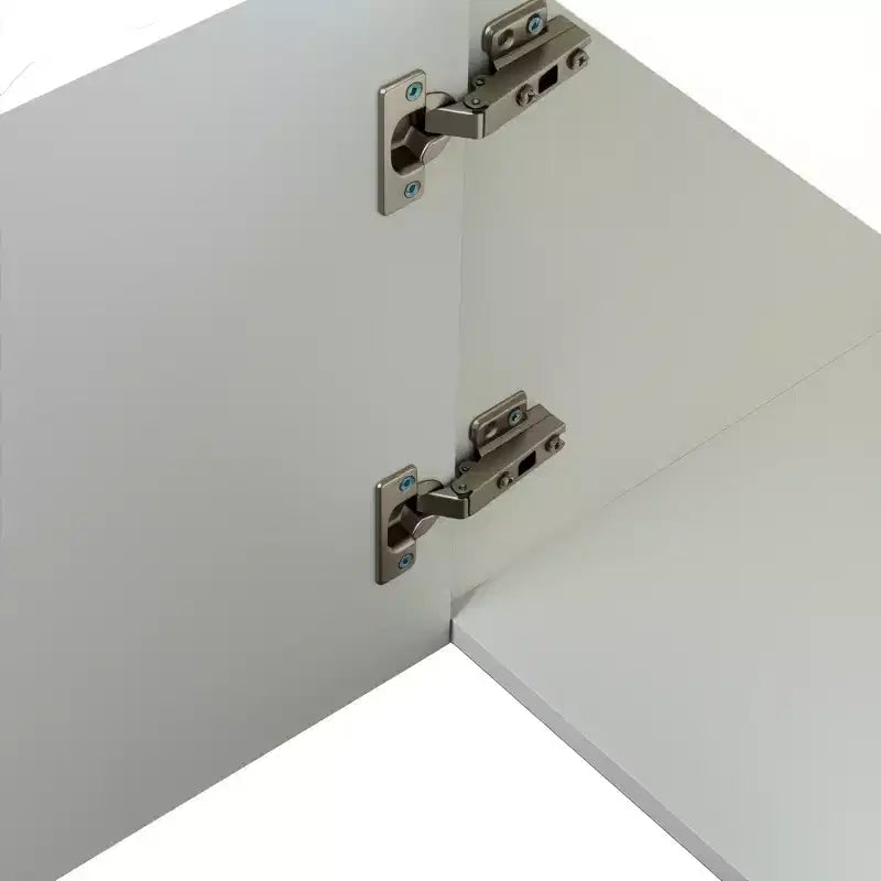 Mueble de TV Moderno Blanco 70" – Almacenamiento con 2 Cajones, se Adapta a TV de hasta 65"