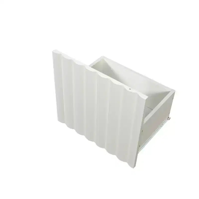 Mueble de TV Moderno Blanco 70" – Almacenamiento con 2 Cajones, se Adapta a TV de hasta 65"